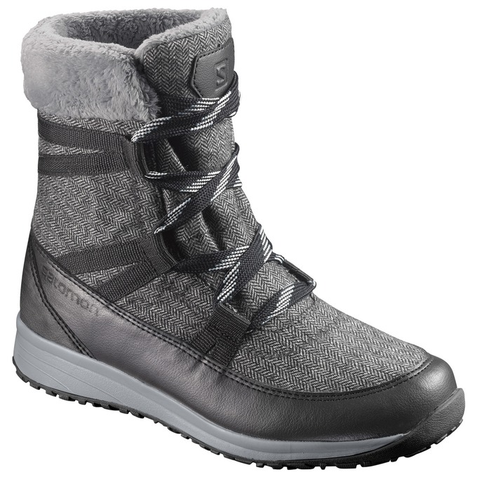 Botas De Invierno Salomon Hombre Gris / Negras - Salomon Argentina HEIKA CS WP ,450237-MLE